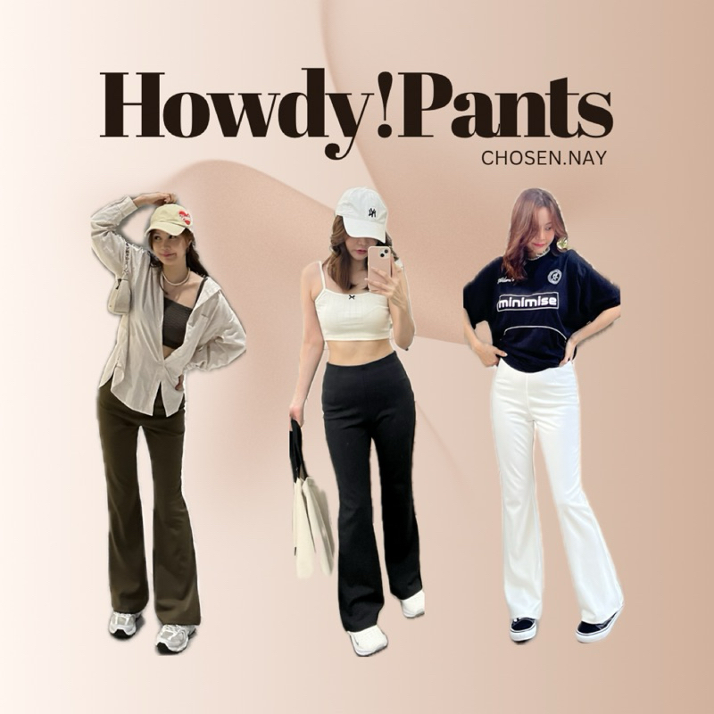 CHOSEN.NAY | Howdy! Pants ✨🍂 กางเกงขาม้า สายเกา🇰🇷 สายฝอ💋 ต้องมี!!! ซิปหลัง ผ้าโรเชฟเกรดพิเศษ ไม่ต้องรีด🤍