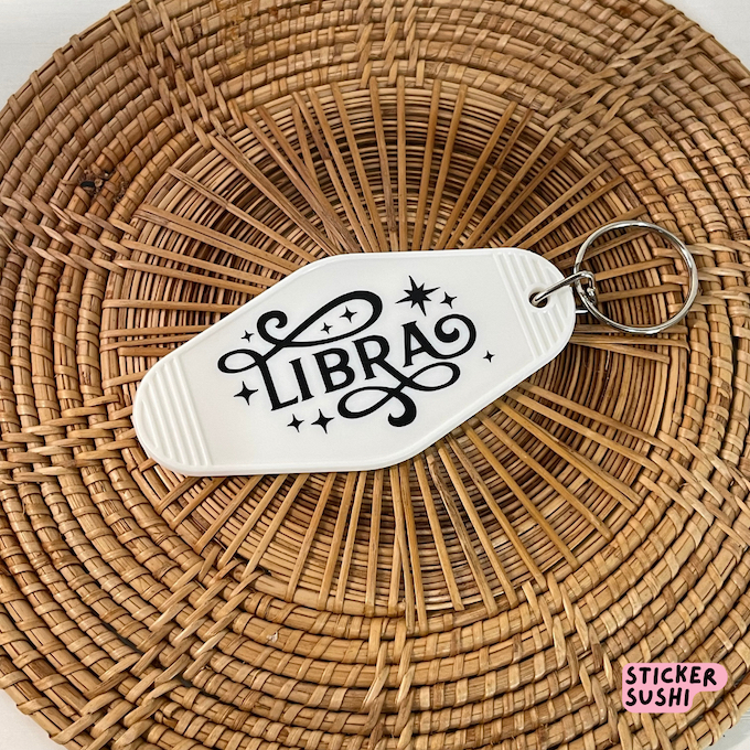 Zodiac Sign Keychain | White Motel Style Keychain | พวงกุญแจน่ารัก