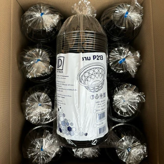 ชามพลาสติก ถ้วยพลาสติก ชาม 45 เนื้อ PP รุ่น P213 ฝาปิดชาม ถ้วยกลม เข้าไมโครเวฟได้