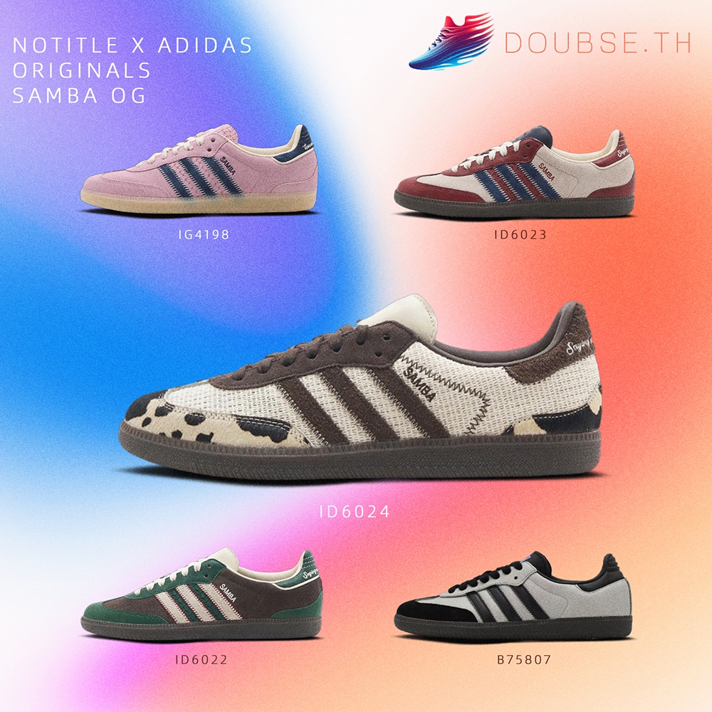 [ถ่ายจากสินค้าจริง100%] รองเท้าลำลองแฟชั่น notitle x adidas originals Samba OG ยืดหยุ่น ทันสมัยหลากหลาย