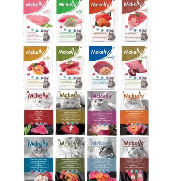 Mckelly อาหารแมว ชนิดเปียก 70กรัม*โปรดอ่านรายละเอียดก่อนสั่งซื้อ