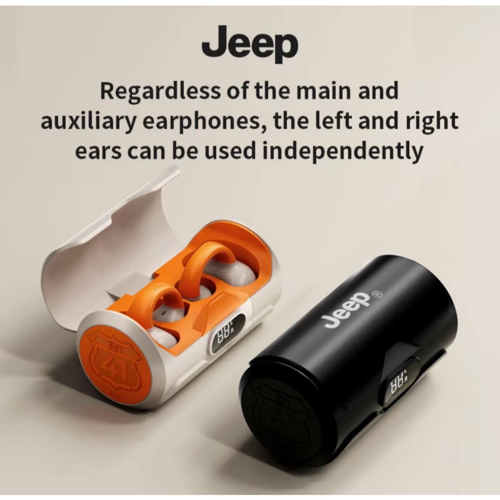 หูฟังไร้สาย, Jeep JP EC003, บลูทูธ 5.4, แบบหนีบหูพร้อมไมโครโฟน, เข้ากันได้กับ Android และ IOS