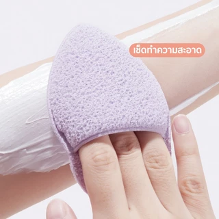 ฟองน้ำล้างหน้า ฟองน้ำเช็ดหน้า แผ่นหนา พัฟล้างหน้า สำหรับทําความสะอาดผิวหน้า