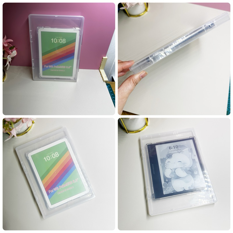 กล่องพลาสติก PP สำหรับใส่ของ ใส่ E-reader Boox Meebook ขนาด 6 นิ้ว 7 นิ้ว 10 นิ้ว มีฝาล็อค