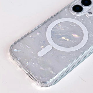 [i17]พร้อมส่ง🧊 T5S192 เคสน้ำแข็งกากเพชรชาร์จไร้สาย Rainbow Glitter Ice เคสแม่เหล็ก ✨เคสไอโฟน for iphone11-17air,17Promax