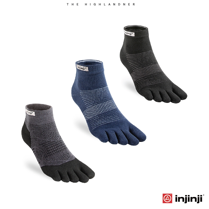 Injinji Lightweight Mini-Crew ถุงเท้าวิ่งแยกนิ้ว