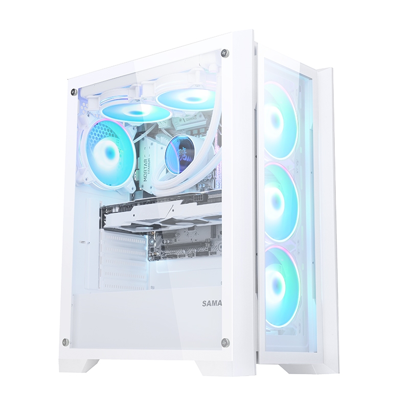 SAMA CASE GZS White (เคสคอมพิวเตอร์)