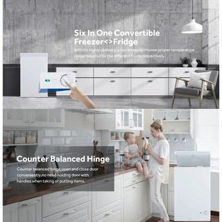 Haier ตู้แช่ฝาทึบ2ระบบ แช่เย็นหรือแช่แข็ง ขนาด 3.5 คิวรุ่น HCF-108C2