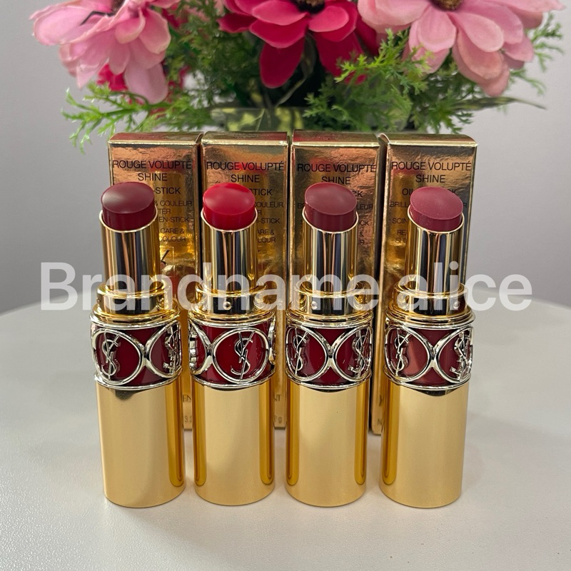 แท้💯 ลิป Ysl rouge volupte shine lipstick 3.2g สี 80,86, 161,163