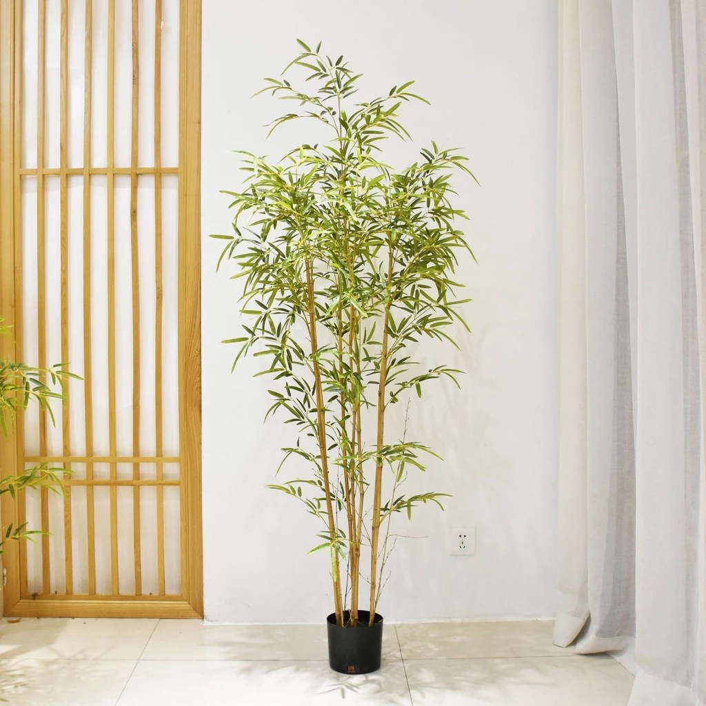 ต้นโอลีฟ ต้นไผ่ปลอม ต้นไผ่ จําลองพืช ต้นมะกอกปลอม ความจำลอง99%พร้อมกระถาง ของแต่งบ้าน ต้นไม้ปลอมใหญ่ - รูปที่ 4
