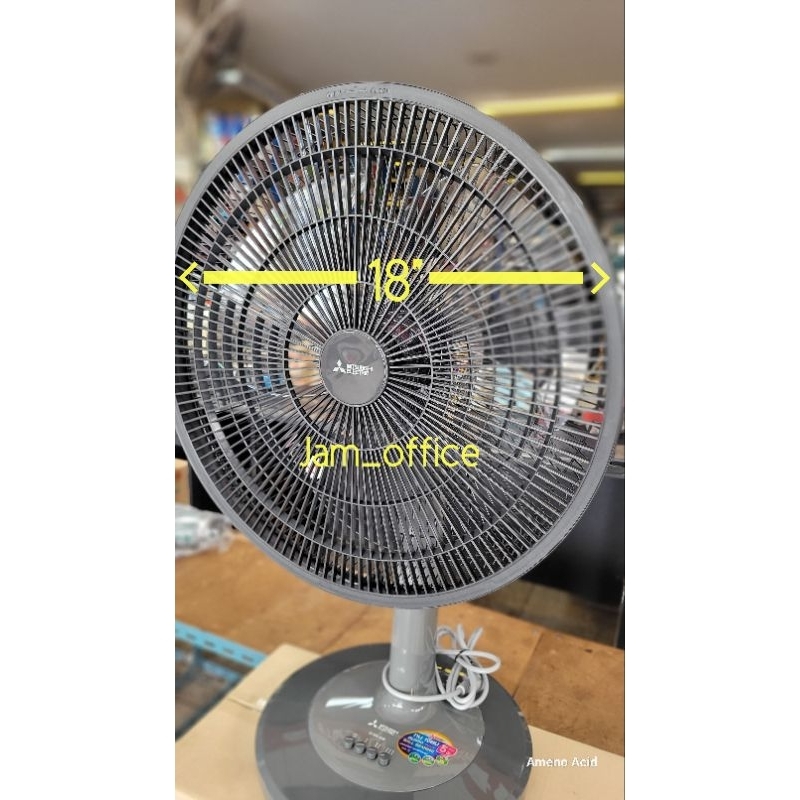 พัดลมตั้งโต๊ะ 18 นิ้ว MITSUBISHI D18A-GB CY-GY สีเทา