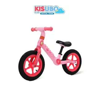 KISUBO จักรยานทรงตัว 12นิ้ว Kids Balance Bike โครงเหล็ก ล้ออะลูมิเนียม เติมลม ปรับเบาะได้