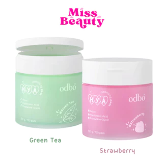 (กระปุก) ODR03 ODBO HYA 2 in 1 CLEANSING PADS โอดีบีโอ ไฮยา คลีนซิ่ง แพด บรรจุ 120 แผ่น เช็ดผิวสะอาดใสในแผ่นเดียว