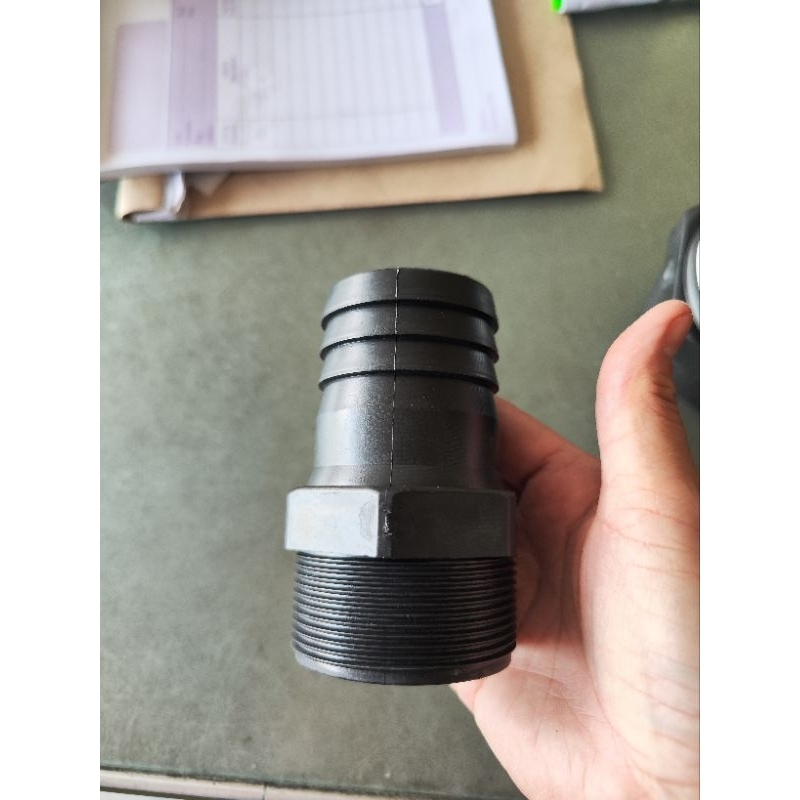 หางปลาไหล เกลียวนอก แป๊บลด พีวีซี สีดำ ขนาด 2 นิ้ว และ 3 นิ้ว - รูปที่ 2