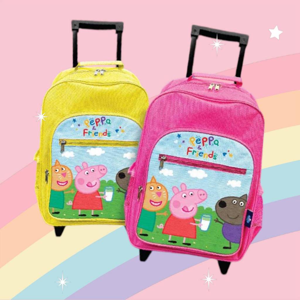 กระเป๋าเป้ล้อลากเอนฟาพาเรียนรู้ Educational Backpack Enfa Peppa&Friends