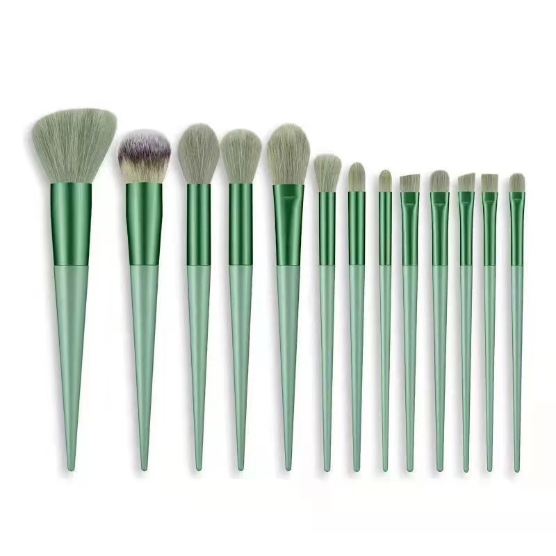 Makeup Brush ชุดแปรงแต่งหน้า แบบพกพา 13 ชิ้น มีให้เลือก 2 สีชุดแต่งหน้าเครื่องมือแต่งหน้าความงาม ชุดแปรงรองพื้นแปรงปัดแก