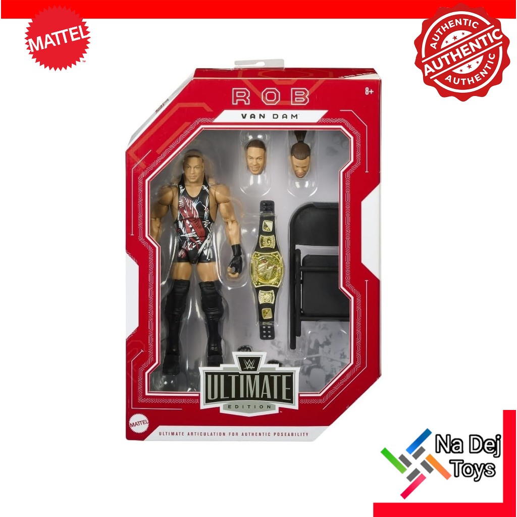 Mattel WWE Ultimate Edition Rob Van Dam 6" Figure มวยปลํ้า อัลติเมท อีดิทชั่น ร๊อบ แวน แดม ค่ายแมทเท