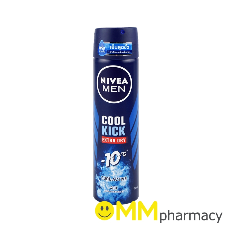 NIVEA MEN COOL KICK SPRAY COOL ACTIVE 150ML.