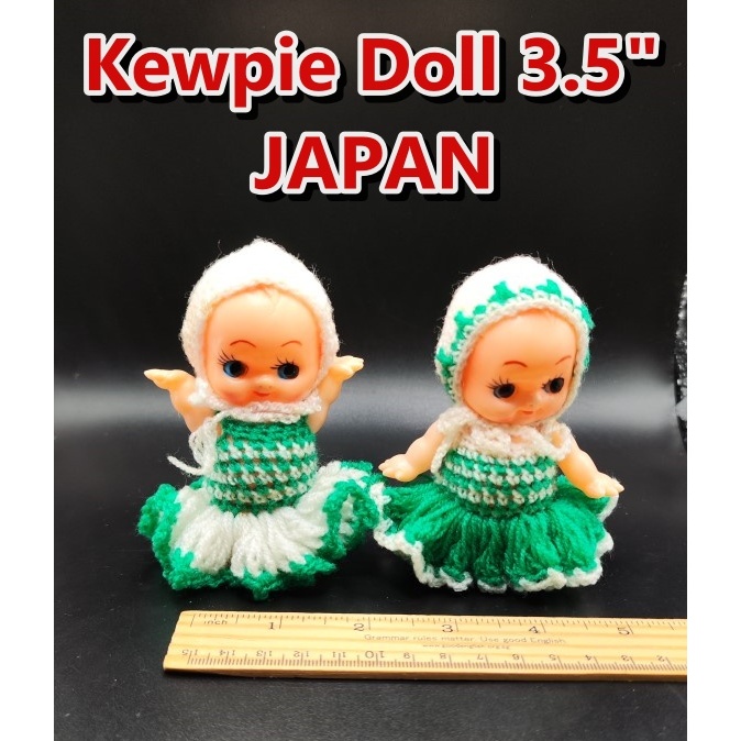 ตุ๊กตาคิวพี Vintage Kewpie soft vinyl doll Showa retro Japan antique figurine 3.5" Tall