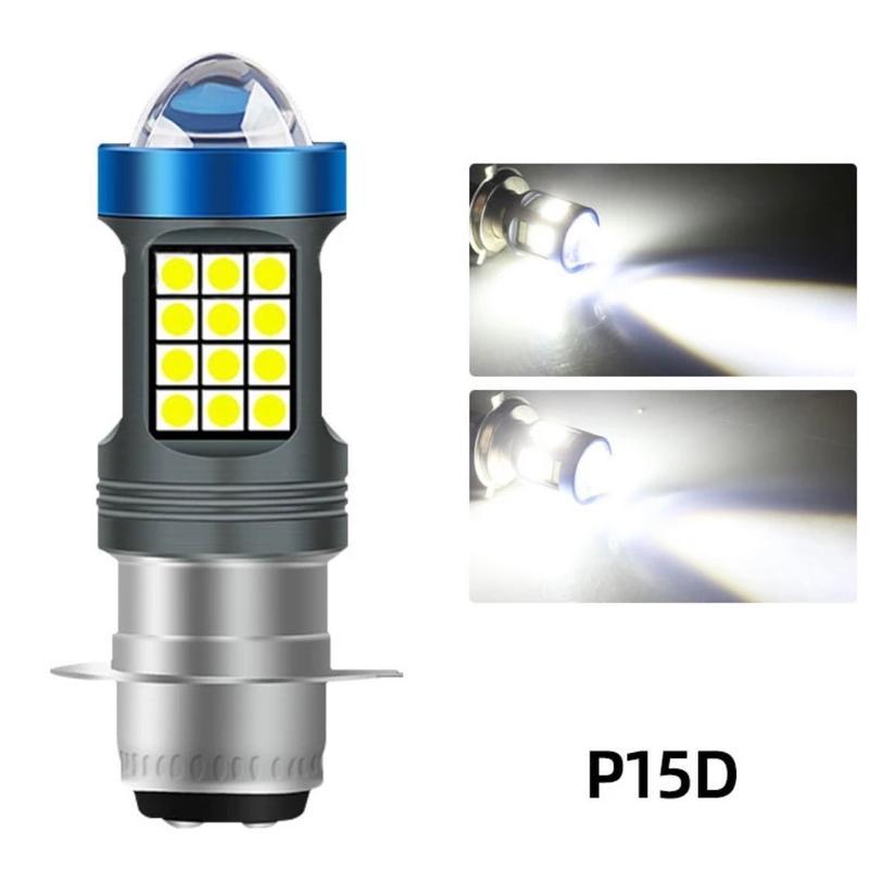 หลอดไฟหน้าLED 48 ชิป ขั้วT19 P15 หัวโปรเจคเตอร์สว่างๆ ขั้วT19