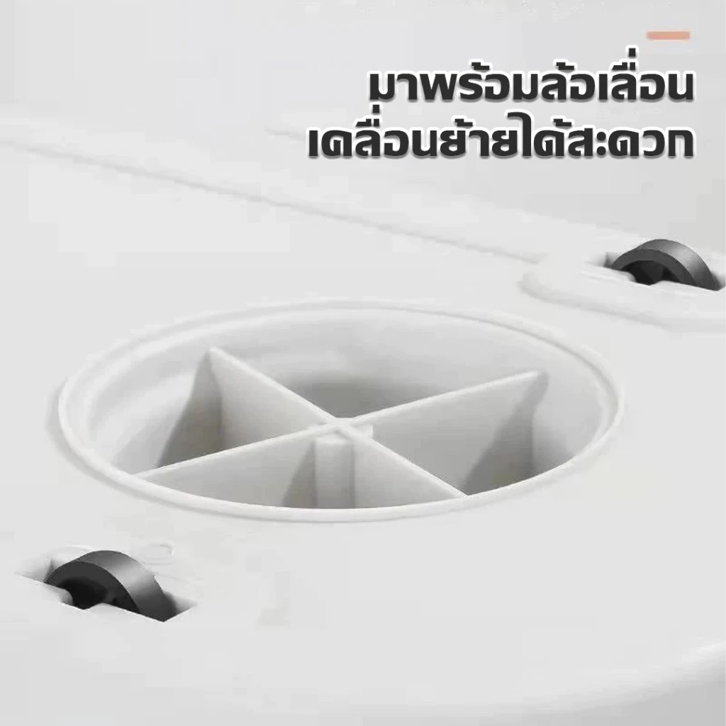 HOMESTIC ไม้ถูพร้อมถังปั่น ตัวถัง 2 ระบบ ซักทำความสะอาดและปั่นแห้ง ชุดถังปั่นสแตนเลส + ไม้ถูพื้น thumbnail 9