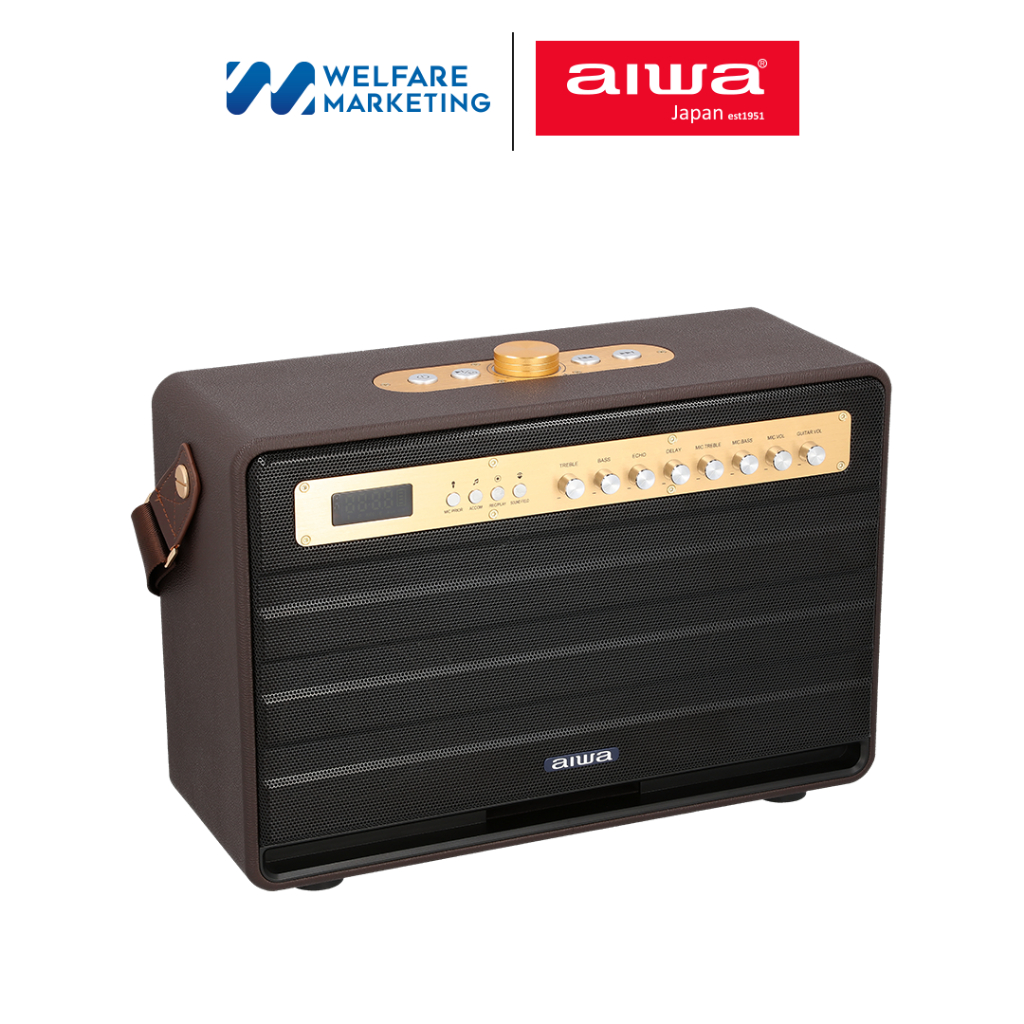 [Pre-Order จัดส่ง 25 พ.ย. 67] AIWA Enigma Bluetooth Speaker ลำโพงบลูทูธพกพา SUPER BASS