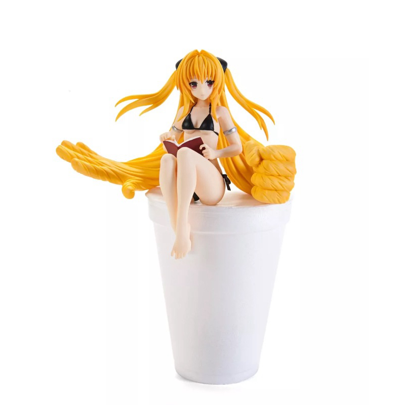 งานแท้ มือ 1 Furyu To Love Ru Darkness: Golden Darkness Konjiki No Yami Noodle Stopper Figure Black 