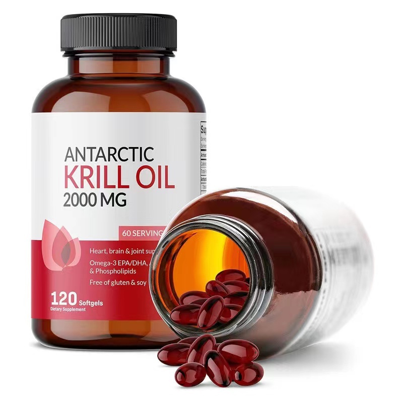 จัดส่งที่รวดเร็ว น้ำมันแอนตาร์กติกคริลล์ Antarctic krill oil 2000มก. 120 แคปซูล Exp.06/2026