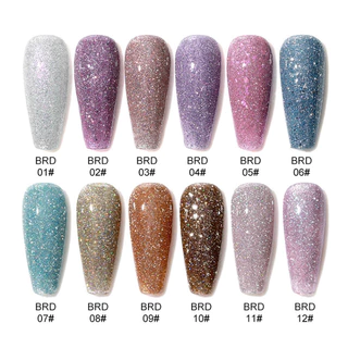 สีทาเล็บเจล AS สกลิตเตอร์ Flash สุดปัง 30 โทนสี ประกายวับทุกองศา BRD Set