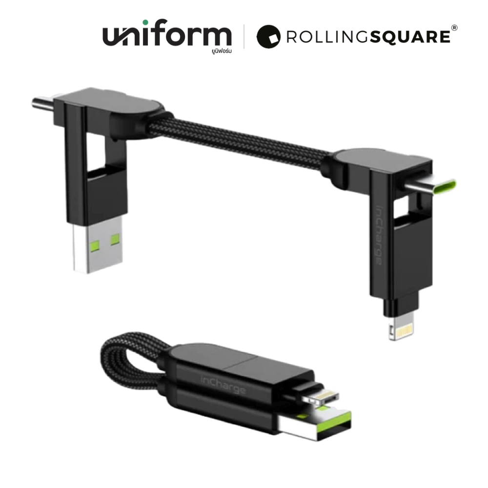 สายชาร์จ Rolling Square InCharge X Keyring 100W-Black
