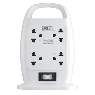 บีแอลแอล ปลั๊กไฟ TOWER 1สวิตซ์ 8ช่อง 3ม. รุ่น B32 BLL PLUG TOWER 1SWITCH 8 SOCKET 3M B32