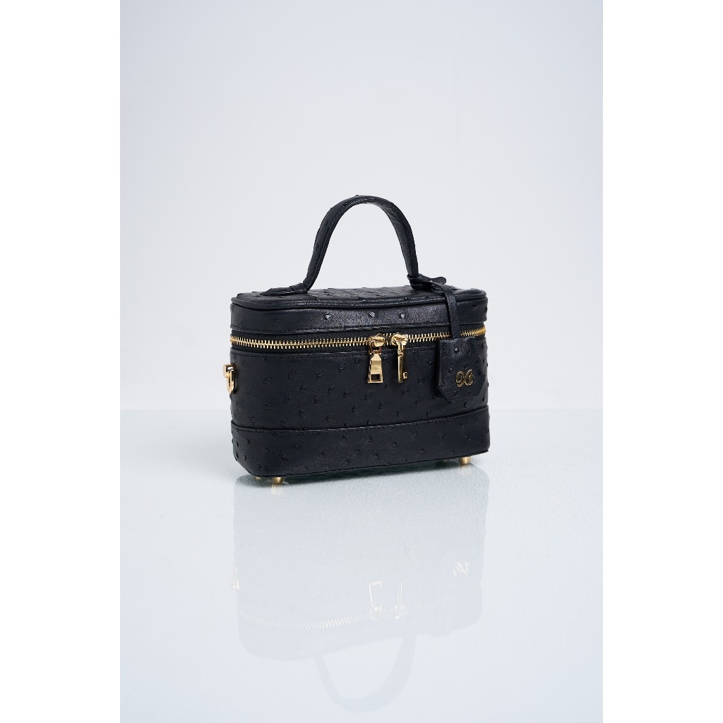 Xotique Capri  Ostrich  Bag  Black