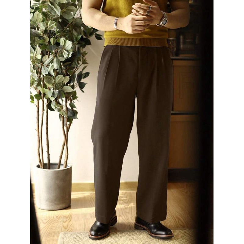 กางเกงสแล็คเอวสูง Nippon boy Uniwear : Straight Pant