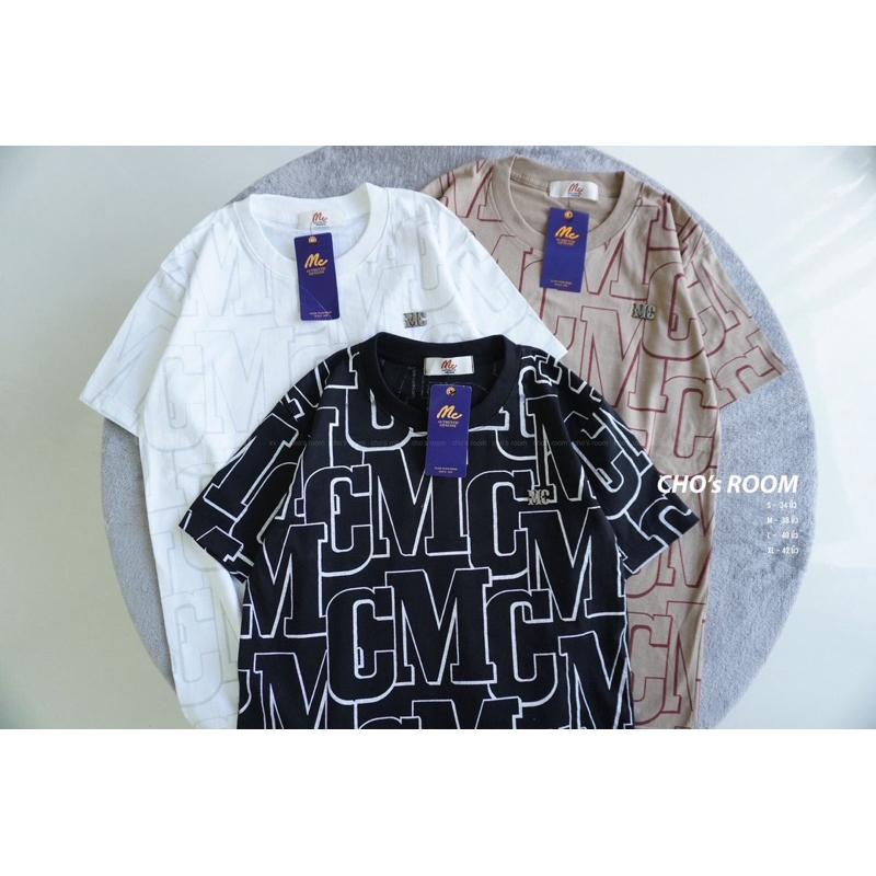 New เสื้อยืดคอกลม ผ้าคอตตอน งานสกรีนรอบตัว ปักปิ๊กสุดเท่ ทรงตรง ใส่ได้ชาย-หญิง