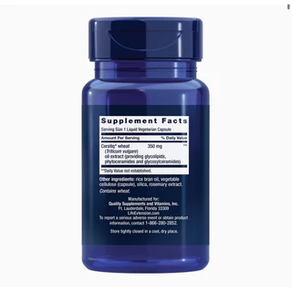 Exp 1/28 Life Extension Skin Restoring Ceramides 30 Liquid Vegetarian Capsuless