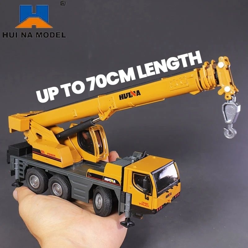 💯💯มาใหม่ โมเดลรถเครน รถก่อสร้างเครนยาว 70 cm. ยกได้จริง Scale 1:50 เหมือนของจริง ของเล่นเพื่อการสะสม