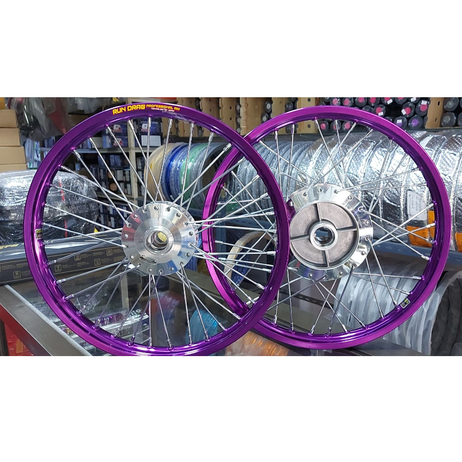 ชุดล้อ สำหรับYAMAHA สป้าค110 เบลR เมท111เฟรช(รุ่นดิสเบรคหน้า)วงล้ออลูมิเนียมเกรดดีดุมเงาพร้อมขึ้นซี่ลวดชุบเส้นใหญ่งานสวย - รูปที่ 3