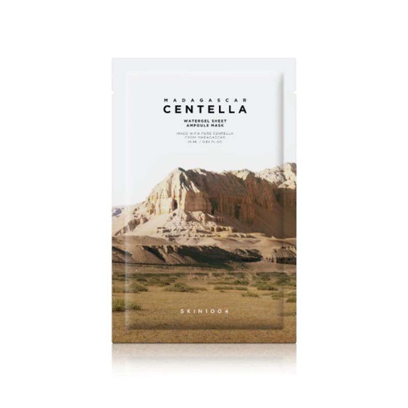 Madagascar centella Watergel Sheet Ampoule Mask skin1004 (ขายเป็นซอง)