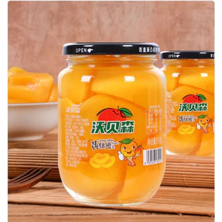 ลูกพีชเชื่อม🍑พีชกระป๋อง💥Sale💥ในน้ำเชื่อม หอมหวานชื่นใจ425g