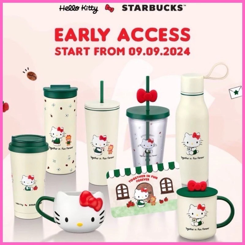 Starbucks x Kitty พร้อมส่งในไทย ไม่ต้องรอ