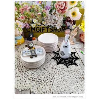 จานรองแก้วแฮนด์เมดขนาด 3.2 นิ้ว ที่รองแก้ววงกลม 1ชิ้น ทำจากด…