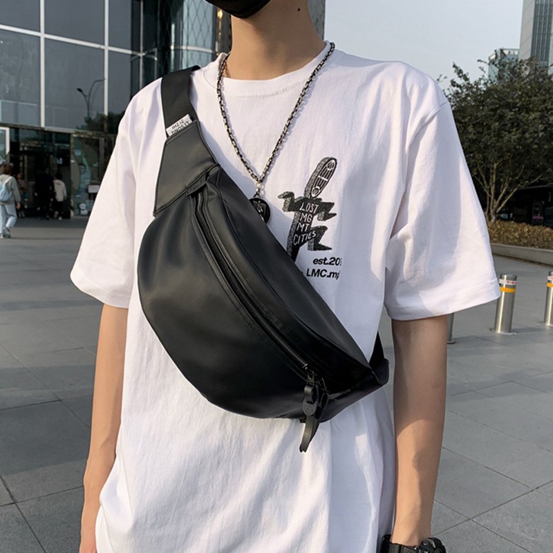 Aopuly กระเป๋าหน้าอกสำหรับผู้ชาย กีฬาสันทนาการ Anti Songkran เอวกระเป๋า แฟชั่นนักเรียนทำงาน กระเป๋าใส่โทรศัพท์มือถือ กระ