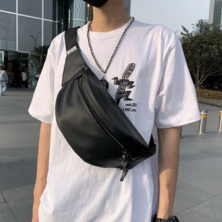 Aopuly กระเป๋าหน้าอกสำหรับผู้ชาย กีฬาสันทนาการ Anti Songkran เอวกระเป๋า แฟชั่นนักเรียนทำงาน กระเป๋าใส่โทรศัพท์มือถือ กระ