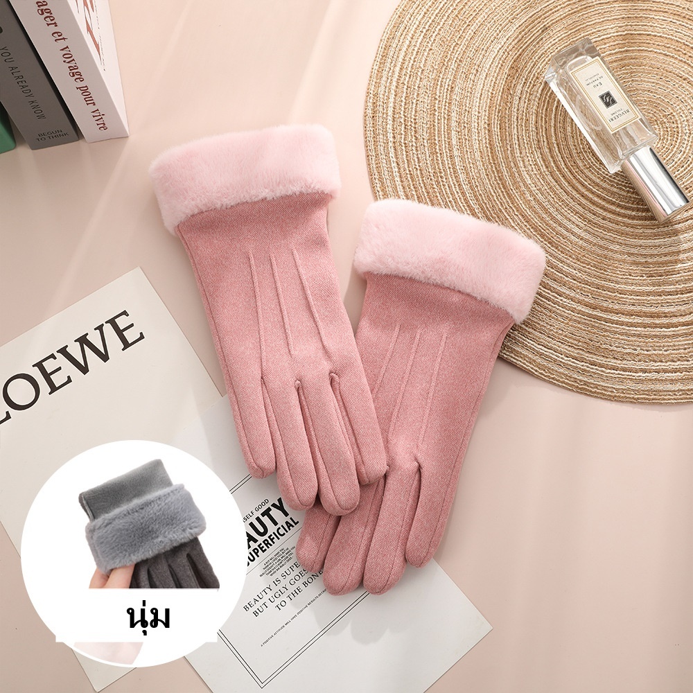 พร้อมส่งไทย  ถุงมือกันหนาวผู้หญิง ทัชสกรีนได้  233 234 280 201 205 229 202 204 276 277 278 361 470  992 360 366 418 279 - รูปที่ 3