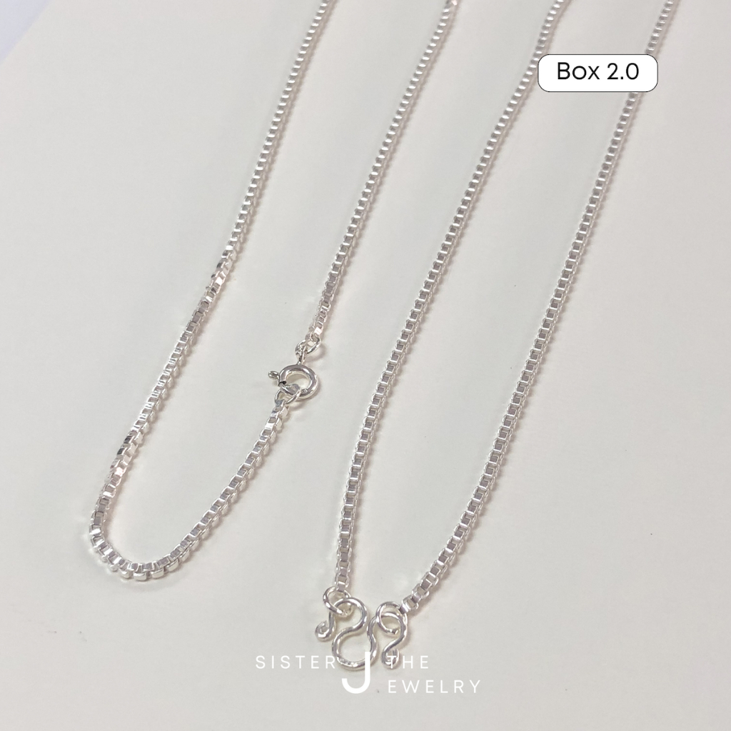 Box 2.0 Necklace | silver925 | สร้อยคอเงินแท้ | Sister J