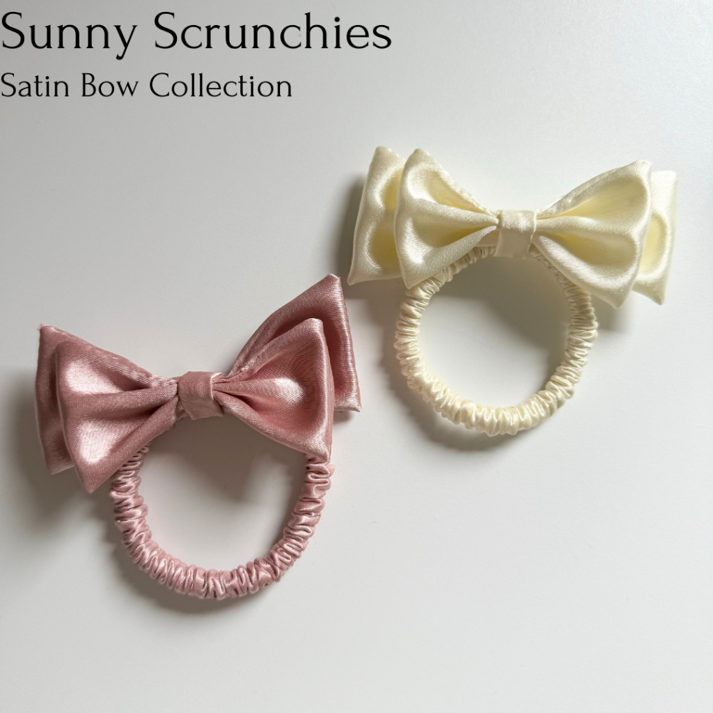 ยางรัดผม Sunny Scrunchies (Skinny) Collection Satin Bow