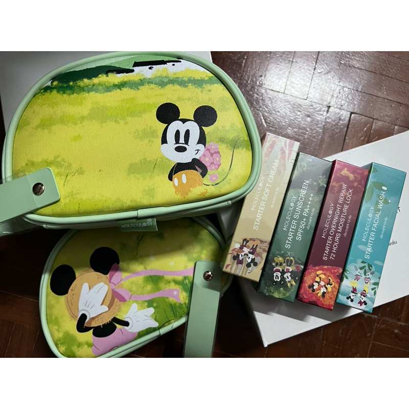 Moleculogy Travel Skincare Bag Set 🧳❤️ (Mickey & Minnie Collection)