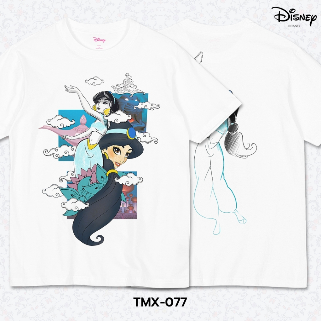 Power 7 Shop เสื้อยืดการ์ตูน "Jasmine princess" ลิขสิทธ์แท้ DISNEY(TMX-077)