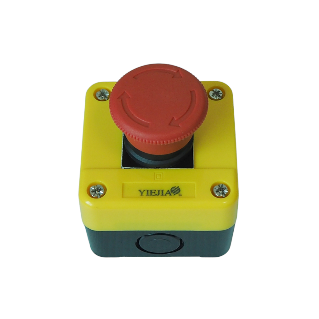 XAL-J174H29 EMERGENCY STOP สวิตช์ปุ่มกดหยุดฉุกเฉินพร้อมกล่อง กดล็อกหมุนคลาย 1NC Ith:10A Uimp:6KV Ui: