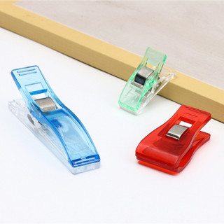 คลิปหนีบ หนีบผ้า หนีบกระดาษ มีหลายขนาด (10 ชิ้น/แพ็ค) คละสี